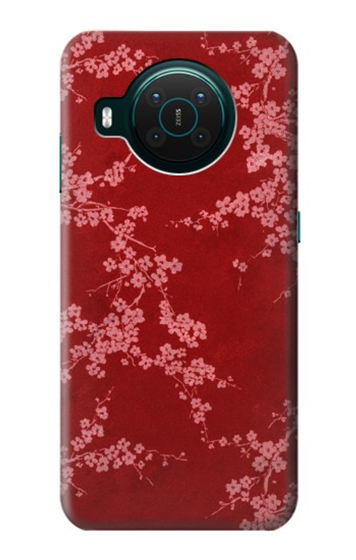 S3817 Red Floral Cherry blossom Pattern Case Cover Custodia per Nokia X10