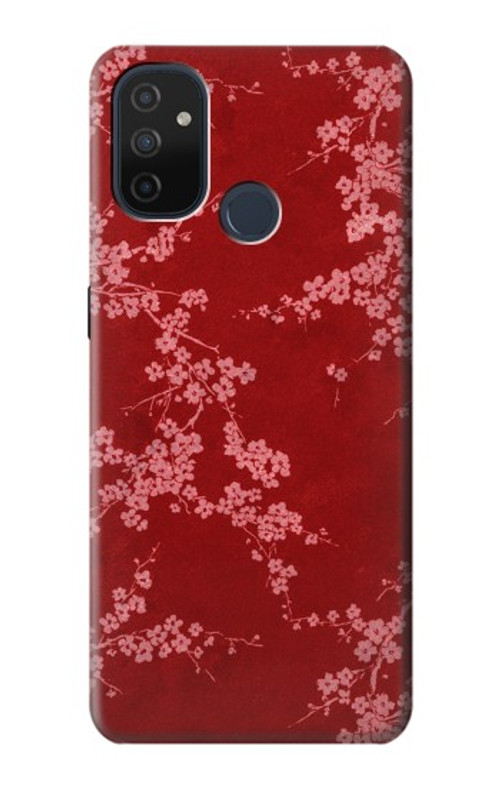 S3817 Red Floral Cherry blossom Pattern Case Cover Custodia per OnePlus Nord N100