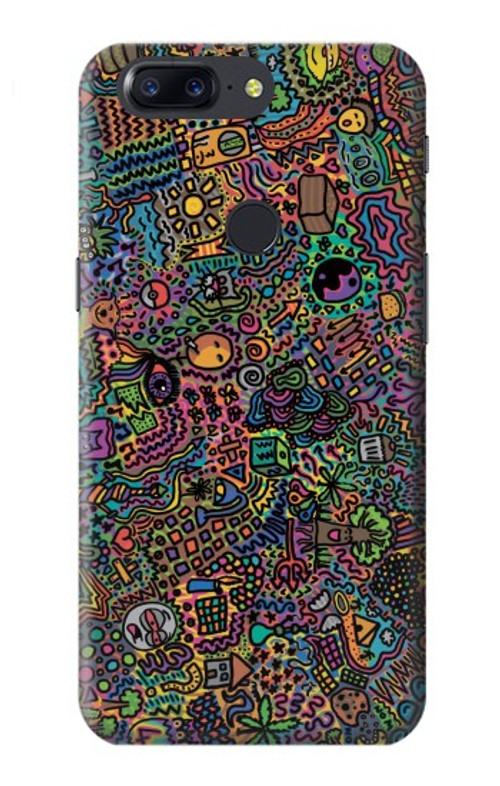 S3815 Psychedelic Art Case Cover Custodia per OnePlus 5T