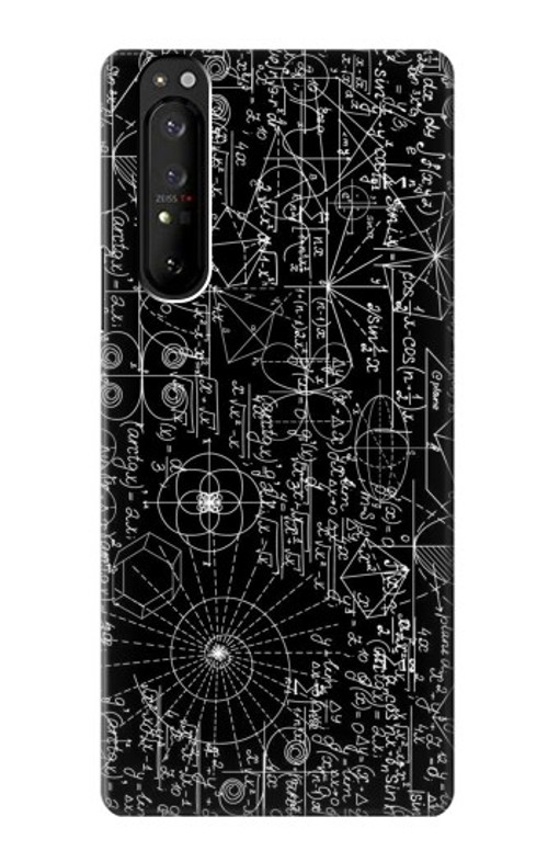 S3808 Mathematics Blackboard Case Cover Custodia per Sony Xperia 1 III