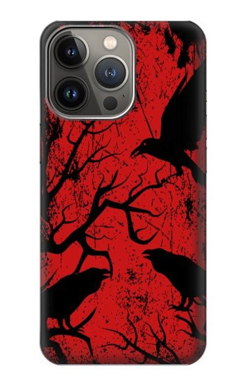 S3325 Crow Black Blood Tree Case Cover Custodia per iPhone 13 Pro