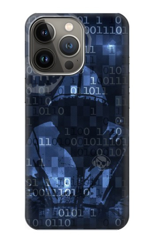 S3431 Digital Code Cyber Hacker Case Cover Custodia per iPhone 13 Pro