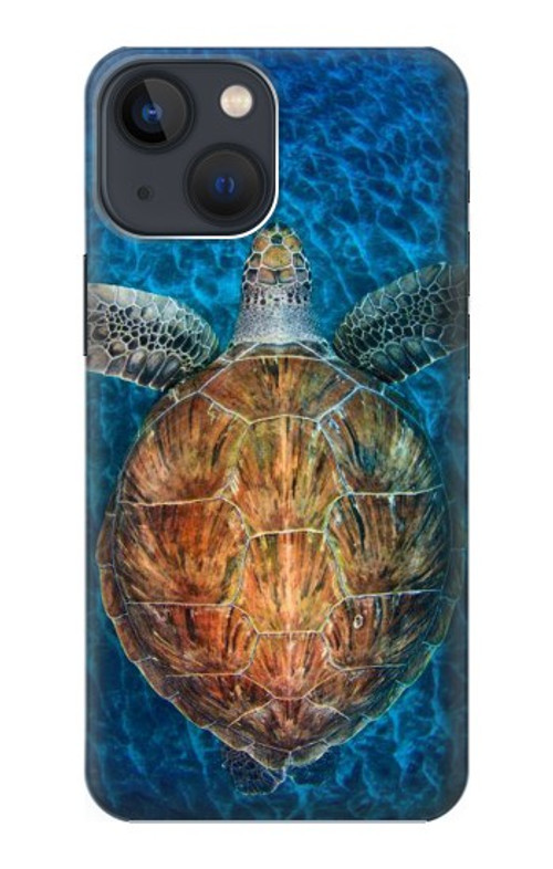 S1249 Blue Sea Turtle Case Cover Custodia per iPhone 13 mini