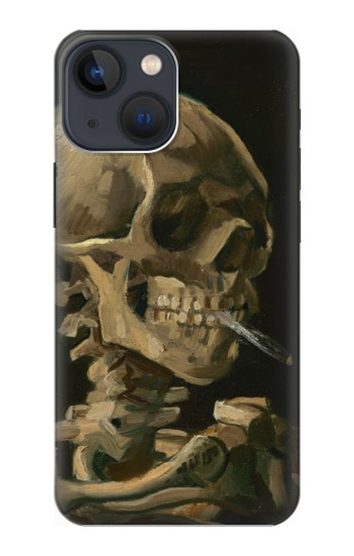 S3358 Vincent Van Gogh Skeleton Cigarette Case Cover Custodia per iPhone 13 mini