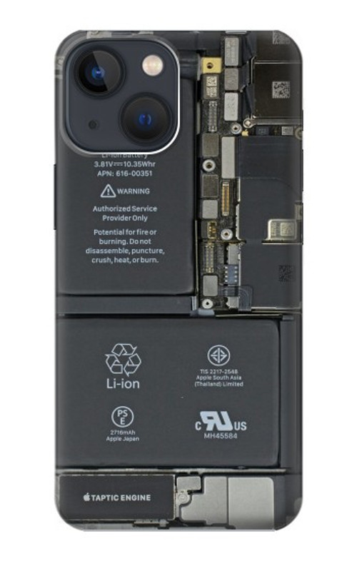 S3467 Inside Mobile Phone Graphic Case Cover Custodia per iPhone 13 mini