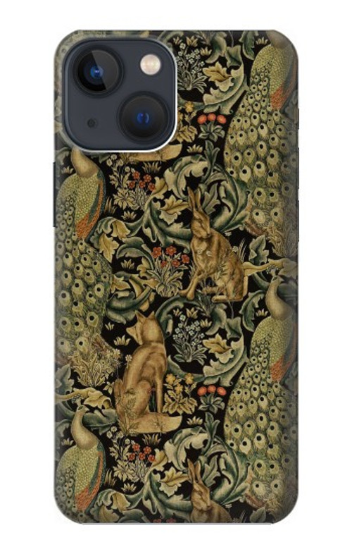 S3661 William Morris Forest Velvet Case Cover Custodia per iPhone 13 mini