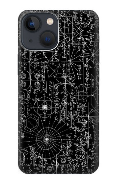 S3808 Mathematics Blackboard Case Cover Custodia per iPhone 13 mini