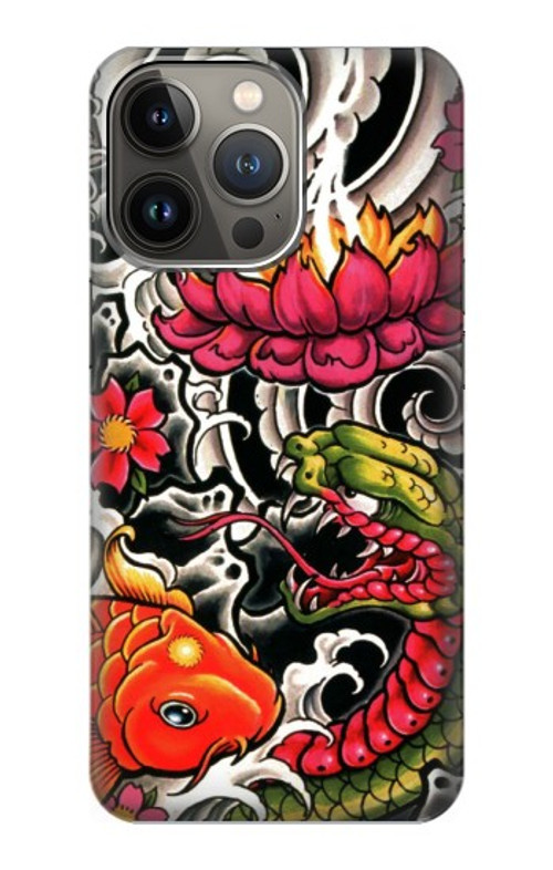S0605 Yakuza Tattoo Case Cover Custodia per iPhone 13 Pro Max