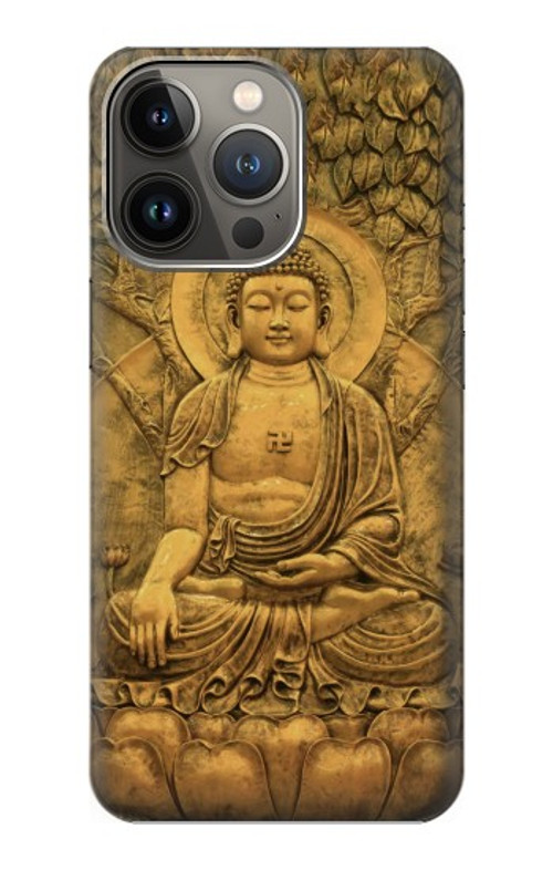 S2452 Buddha Bas Relief Art Graphic Printed Case Cover Custodia per iPhone 13 Pro Max