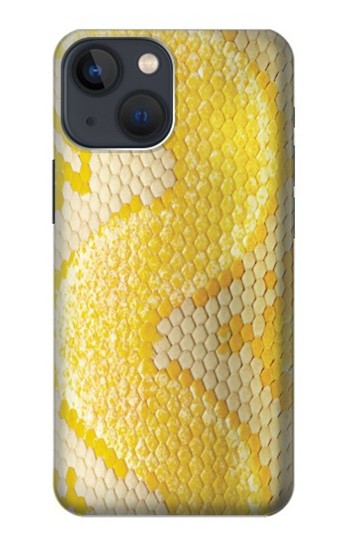 S2713 Yellow Snake Skin Graphic Printed Case Cover Custodia per iPhone 13
