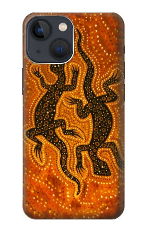 S2901 Lizard Aboriginal Art Case Cover Custodia per iPhone 13