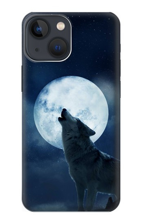 S3693 Grim White Wolf Full Moon Case Cover Custodia per iPhone 13