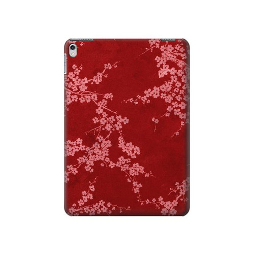 S3817 Red Floral Cherry blossom Pattern Case Cover Custodia per iPad Air 2, iPad 9.7 (2017,2018), iPad 6, iPad 5