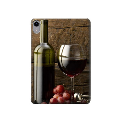 S1316 Grapes Bottle and Glass of Red Wine Case Cover Custodia per iPad mini 6 7, iPad mini (2021,2024) S1316 Grapes Bottle and Glass of Red Wine Case Cover Custodia per iPad mini 6 7, iPad mini (2021,2024)