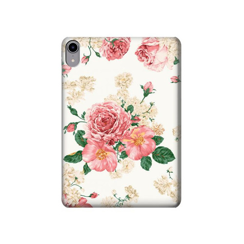 S1859 Rose Pattern Case Cover Custodia per iPad mini 6 7, iPad mini (2021,2024)