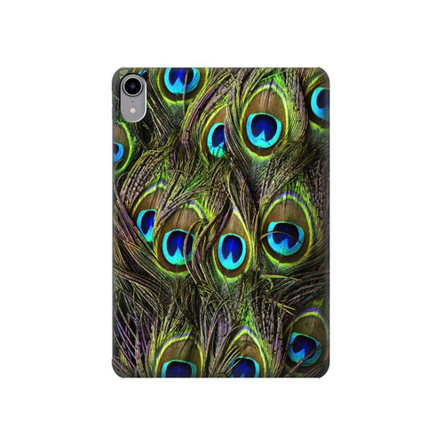 S1965 Peacock Feather Case Cover Custodia per iPad mini 6 7, iPad mini (2021,2024)