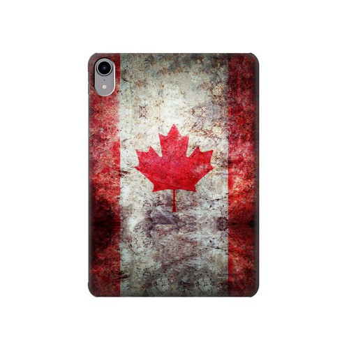 S2490 Canada Maple Leaf Flag Texture Case Cover Custodia per iPad mini 6, iPad mini (2021)