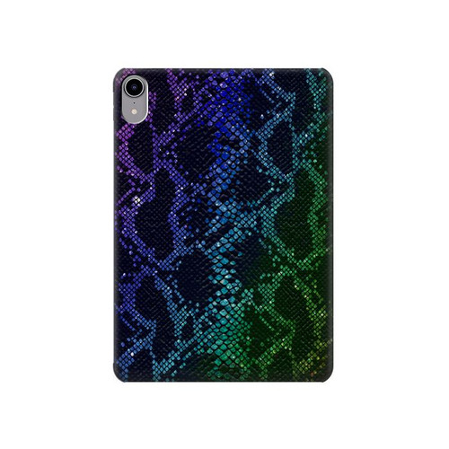 S3366 Rainbow Python Skin Graphic Print Case Cover Custodia per iPad mini 6, iPad mini (2021)