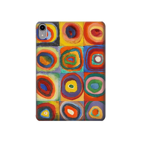 S3409 Squares Concentric Circles Case Cover Custodia per iPad mini 6, iPad mini (2021)