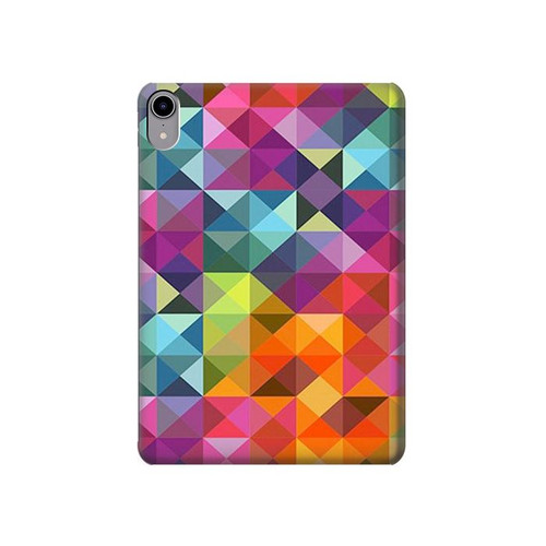 S3477 Abstract Diamond Pattern Case Cover Custodia per iPad mini 6 7, iPad mini (2021,2024)