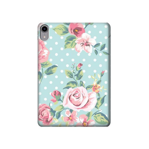 S3494 Vintage Rose Polka Dot Case Cover Custodia per iPad mini 6, iPad mini (2021)