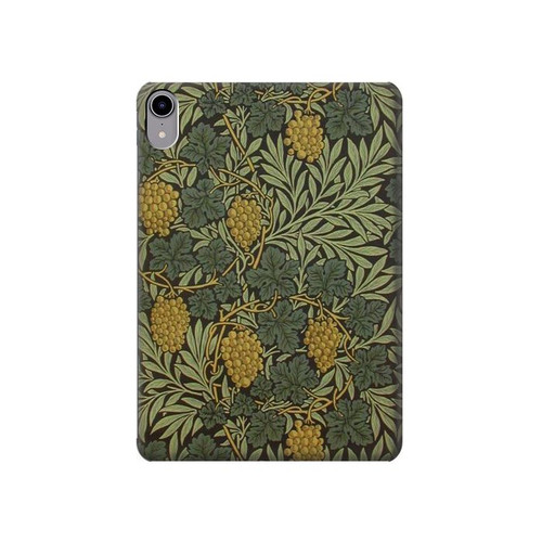 S3662 William Morris Vine Pattern Case Cover Custodia per iPad mini 6 7, iPad mini (2021,2024)