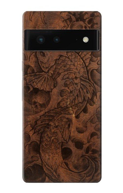 S3405 Fish Tattoo Leather Graphic Print Case Cover Custodia per Google Pixel 6