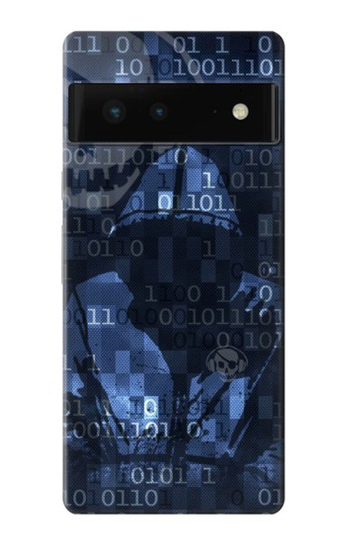 S3431 Digital Code Cyber Hacker Case Cover Custodia per Google Pixel 6