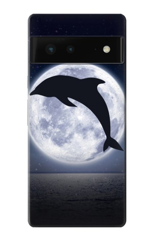 S3510 Dolphin Moon Night Case Cover Custodia per Google Pixel 6