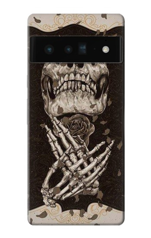 S1676 Skull Rose Case Cover Custodia per Google Pixel 6 Pro