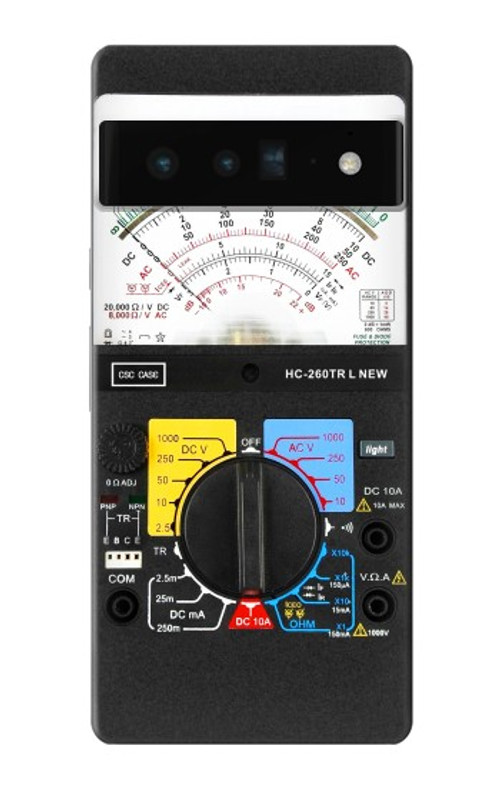 S2660 Analog Multimeter Graphic Printed Case Cover Custodia per Google Pixel 6 Pro
