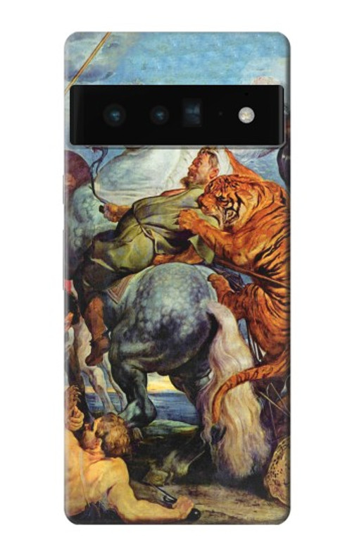 S3331 Peter Paul Rubens Tiger und Lowenjagd Case Cover Custodia per Google Pixel 6 Pro