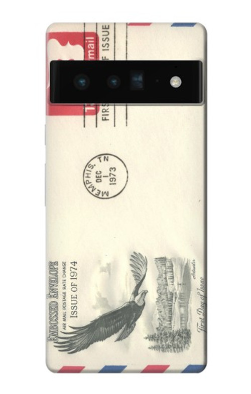 S3551 Vintage Airmail Envelope Art Case Cover Custodia per Google Pixel 6 Pro