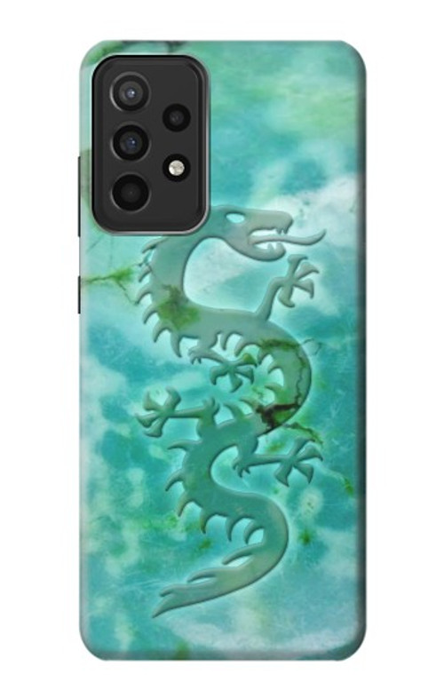 S2653 Dragon Green Turquoise Stone Graphic Case Cover Custodia per Samsung Galaxy A52s 5G