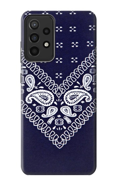 S3357 Navy Blue Bandana Pattern Case Cover Custodia per Samsung Galaxy A52s 5G