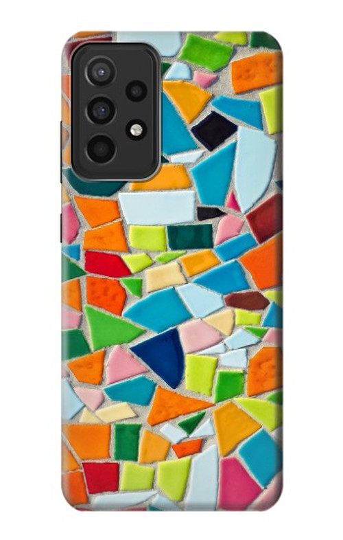 S3391 Abstract Art Mosaic Tiles Graphic Case Cover Custodia per Samsung Galaxy A52s 5G