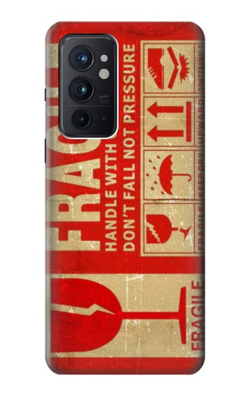 S3552 Vintage Fragile Label Art Case Cover Custodia per OnePlus 9RT 5G