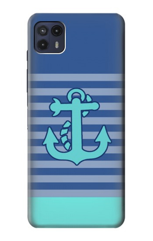 S2081 Nautical Anchor Case Cover Custodia per Motorola Moto G50 5G [for G50 5G only. NOT for G50]