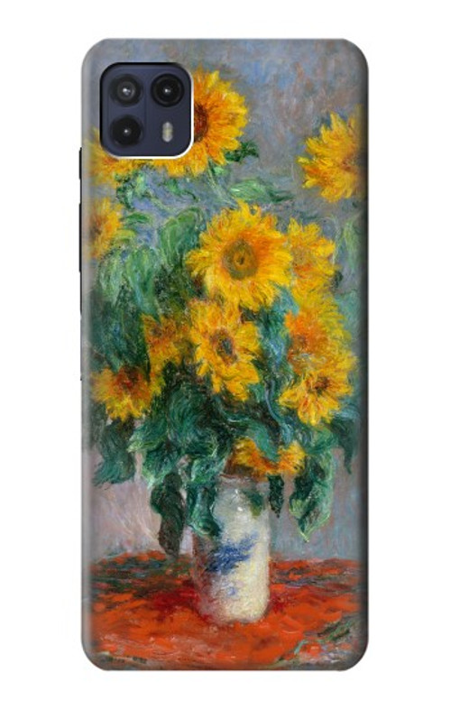 S2937 Claude Monet Bouquet of Sunflowers Case Cover Custodia per Motorola Moto G50 5G [for G50 5G only. NOT for G50]