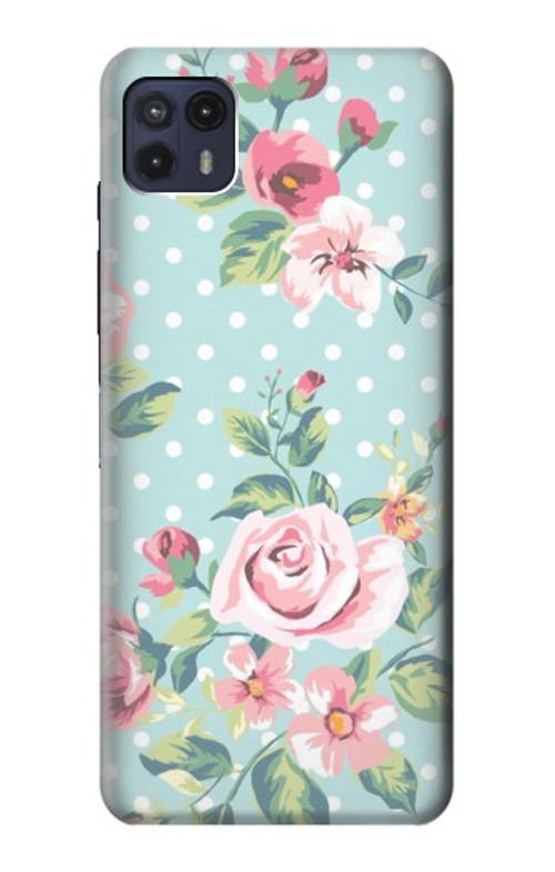 S3494 Vintage Rose Polka Dot Case Cover Custodia per Motorola Moto G50 5G [for G50 5G only. NOT for G50]