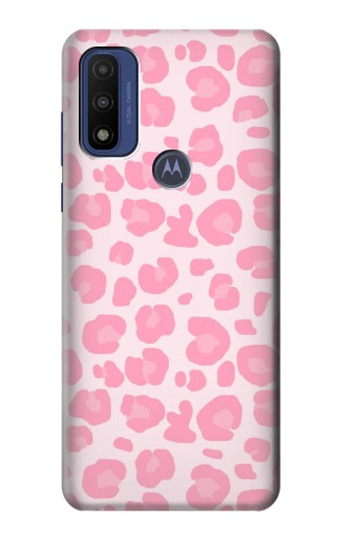 S2213 Pink Leopard Pattern Case Cover Custodia per Motorola G Pure S2213 Pink Leopard Pattern Case Cover Custodia per Motorola G Pure
