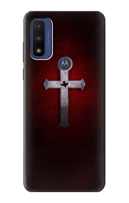 S3160 Christian Cross Case Cover Custodia per Motorola G Pure