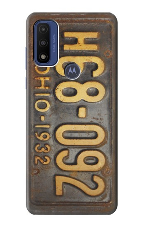 S3228 Vintage Car License Plate Case Cover Custodia per Motorola G Pure