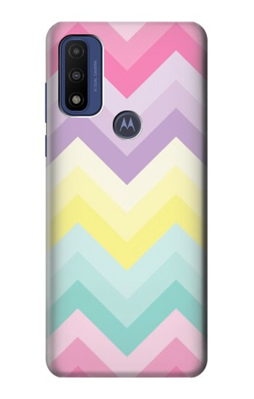 S3514 Rainbow Zigzag Case Cover Custodia per Motorola G Pure