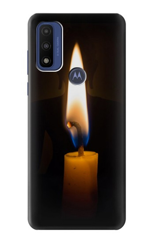 S3530 Buddha Candle Burning Case Cover Custodia per Motorola G Pure