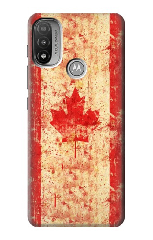 S1603 Canada Flag Old Vintage Case Cover Custodia per Motorola Moto E20,E30,E40