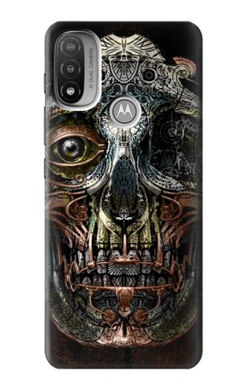 S1685 Steampunk Skull Head Case Cover Custodia per Motorola Moto E20,E30,E40