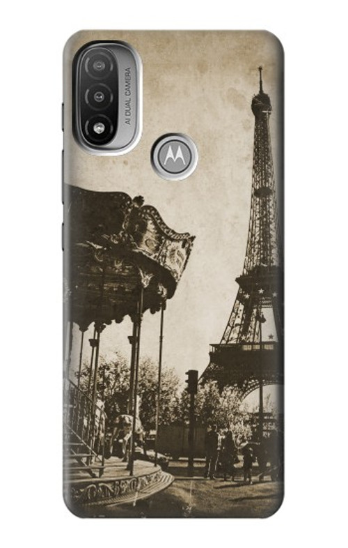 S2174 Eiffel Tower Vintage Paris Case Cover Custodia per Motorola Moto E20,E30,E40