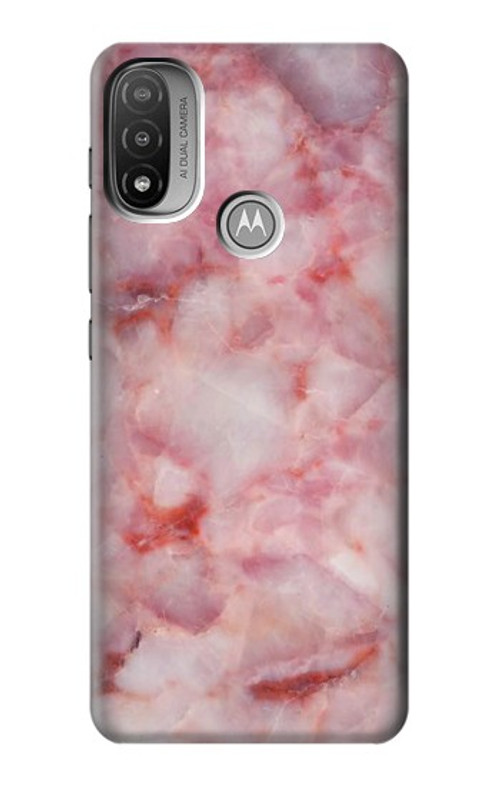 S2843 Pink Marble Texture Case Cover Custodia per Motorola Moto E20,E30,E40