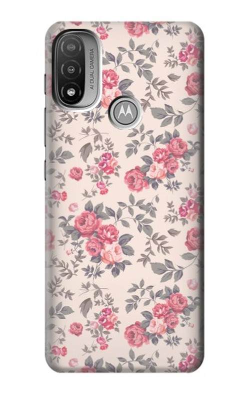 S3095 Vintage Rose Pattern Case Cover Custodia per Motorola Moto E20,E30,E40